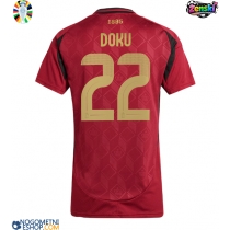 Ženski Nogometni dresi Belgija Jeremy Doku #22 Domači EP 2024 Kratek Rokav